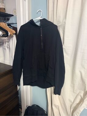 lululemon athletica Black Half-Zip Crewneck Pullover